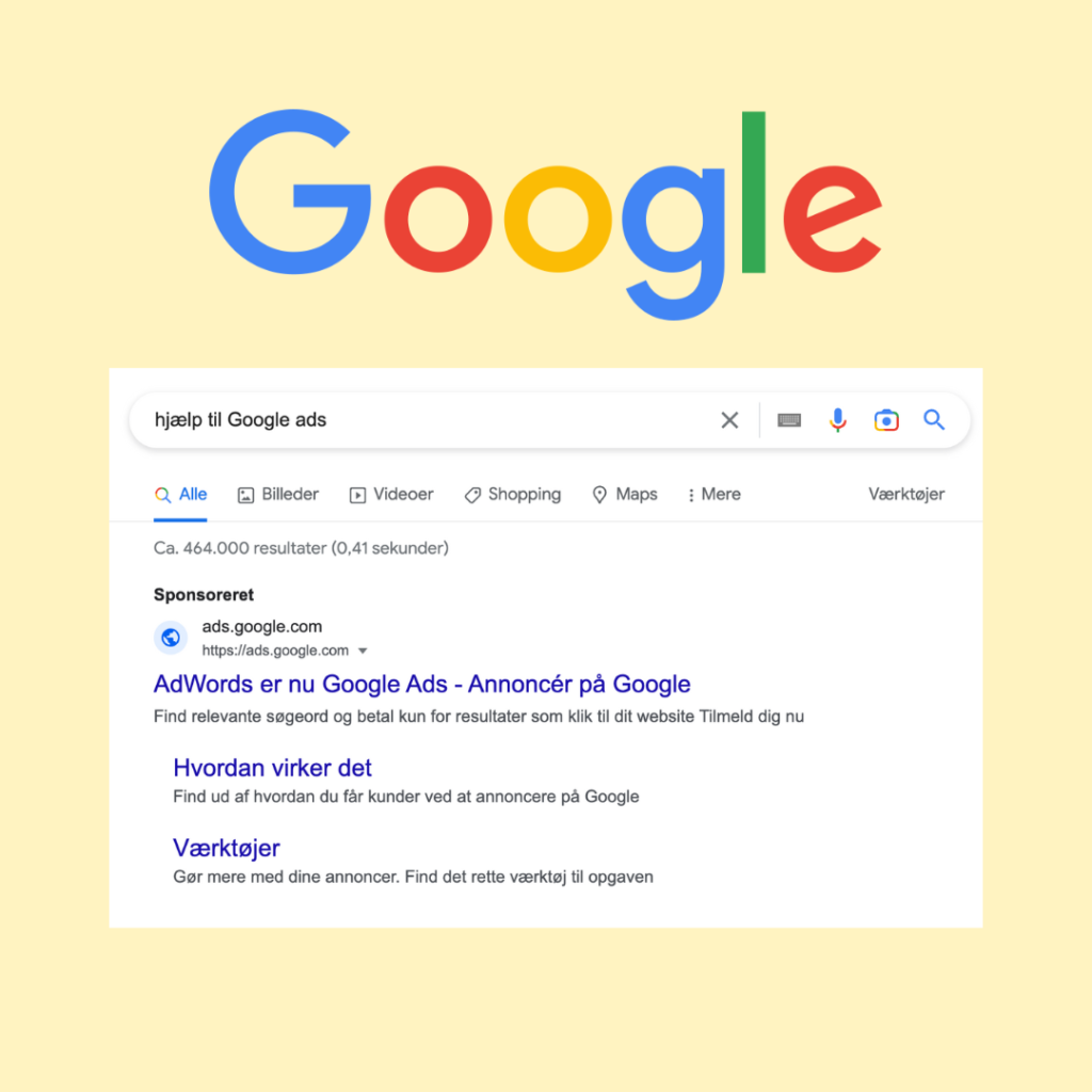 bliv synlig på google med google ads annoncer